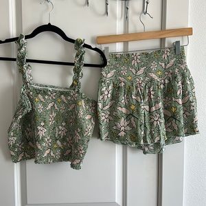 American Eagle Two Piece Set tank size large and shorts size small